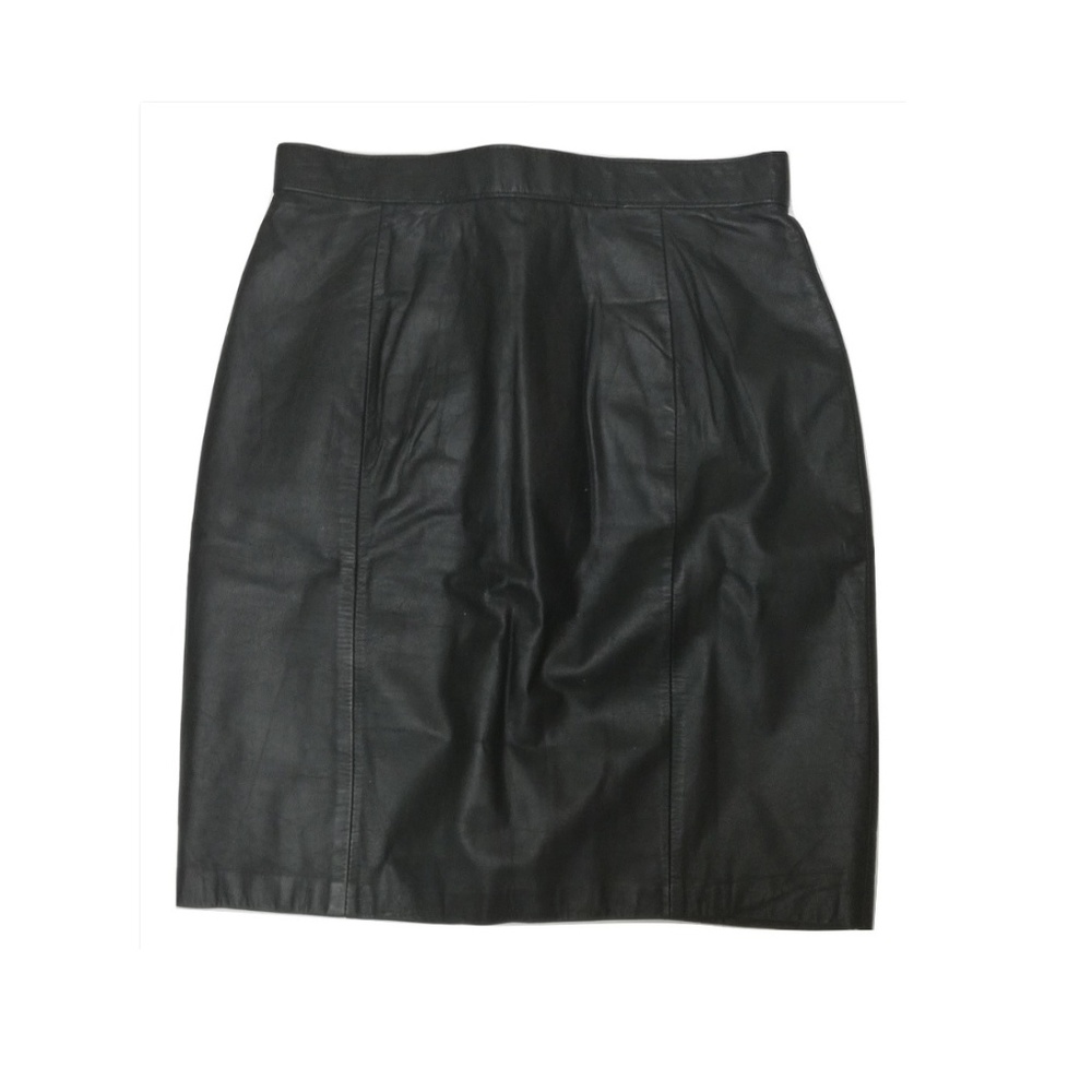 IOU Vintage Leather Mini Skirt Size 9-10